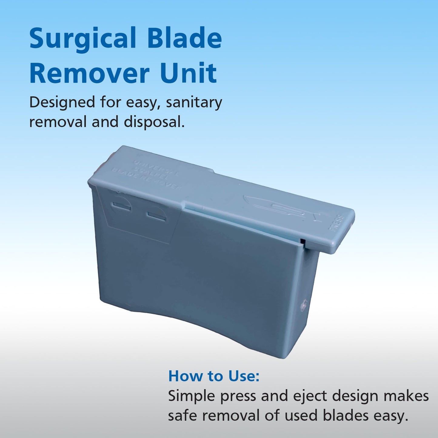 Swann Morton Surgical Blade Remover Unit - Scalpel Blade Removal Tool, Holds Up to 100 for Disposal