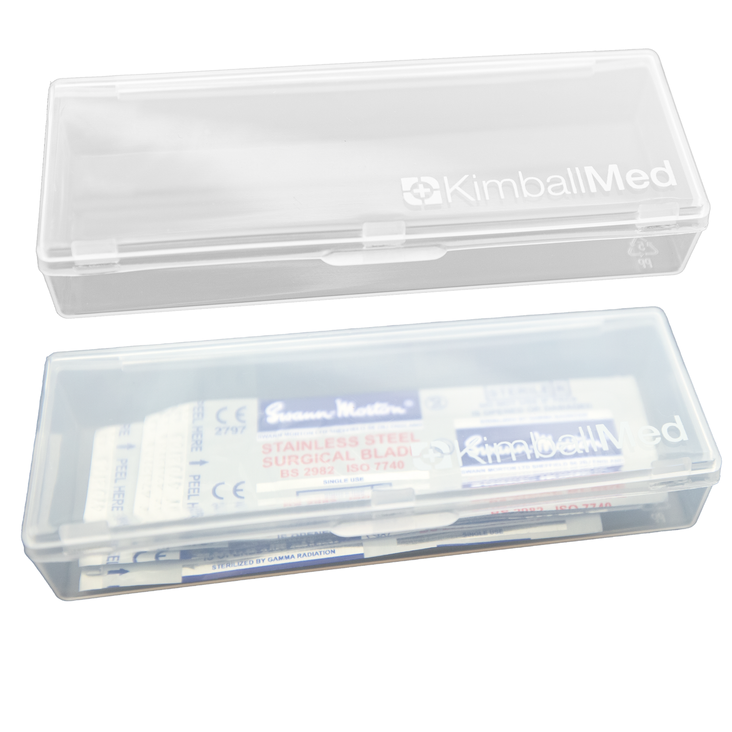 Kimball Med 2 Cases + 5-piece 10R Swann Morton Blades