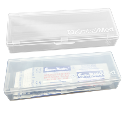 Kimball Med 2 Cases + 5-piece 10R Swann Morton Blades