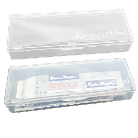 Kimball Med 2 Cases + 5-piece 10R Swann Morton Blades