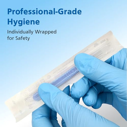 Swann Morton #10R Disposable Surgical Scalpel with Blade & Guard - Sterile Dermaplane Blade for Face, Dermaplaning for Women & Men, Stainless Steel, Esthetician Tools - Individually Packed, Box of 10