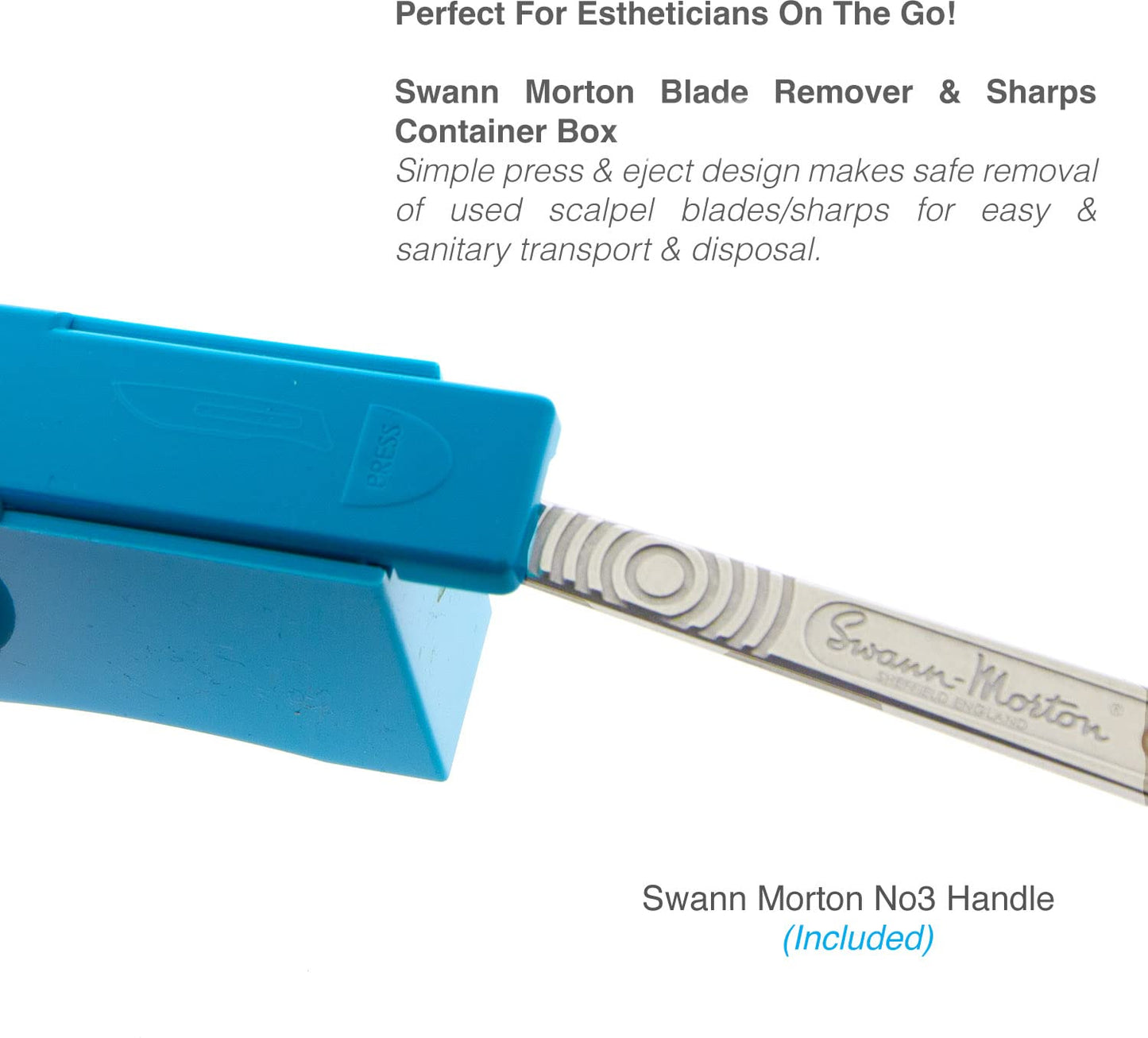 Swann Morton Scalpel Blades #10 Sterile Surgical Blades, Carbon Steel (individually packed, box of 100), Swann Morton Blade Remover, Kelly Hemostat for Ease in Adding/Removing Blades