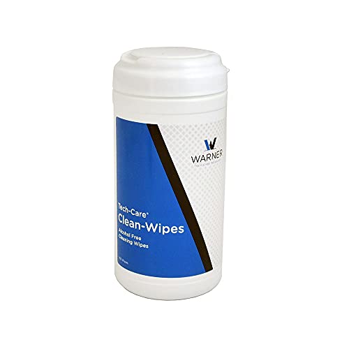 Tech-Care Clean Wipes - 160 Wipe Canister | Alcohol-Free | Cleans, Removes Earwax & Sweat from Hearing Aids, Earmold, Airpods, Earbuds, Earplugs, In-Ear Monitors, Hearing Protection Devices