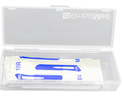 Kimball Med 2 Cases + 5-piece 10R Swann Morton Blades